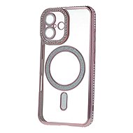 TopQ Bling Magsafe for iPhone 16 pink - Phone Cover