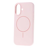 TopQ Magsafe Slim Silicone for iPhone 16 light pink - Phone Cover