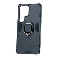 TopQ Ultra odolný zadný kryt pre Samsung Galaxy S25 Ultra čierny s prsteňom - Kryt na mobil