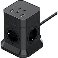 TOPREK USB Vertical Power Strip TP-VE5U4E - Extension Cable