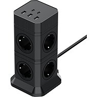 TOPREK USB Vertical Power Strip TP-VE5U8E - Extension Cable