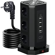 TOPREK USB Vertical Power Strip TP-VD5U9E - Extension Cable