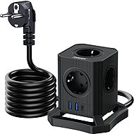 TOPREK USB Vertical Power Strip TP-VE3U5E - Extension Cable