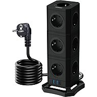 TOPREK USB Vertical Power Strip TP-VE3U13E - Extension Cable