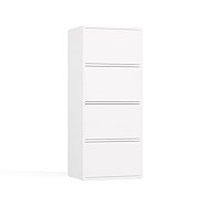 Topeshop Alma 4 doors 4 shelves, white - Chest of Drawers