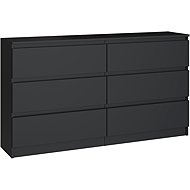 Topeshop Malwa M6/140 black - Chest of Drawers
