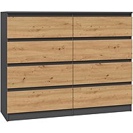 Topeshop Malwa M8/120 Anthracite Artisan - Chest of Drawers