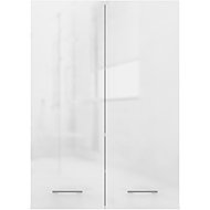 Topeshop Pola Mini/DD Washing machine cabinet, white gloss - Bathroom Cabinet