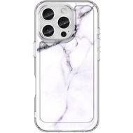 TopQ Cover iPhone 16 Pro Solid Marble White 129877 - Phone Cover