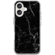 TopQ Cover STYLE iPhone 16 Solid Marble Black 129707 - Phone Cover