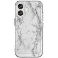 TopQ Cover STYLE iPhone 16 Solid Marble White 129705 - Phone Cover
