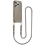 TopQ Cover Esthetique iPhone 16 Pro Max with black cord dark 129060 - Phone Cover