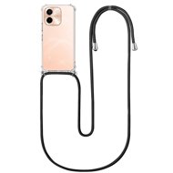 TopQ Vivo Y28 cover with black cord transparent 130549 - Phone Cover