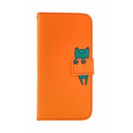 TopQ Case Samsung A55 book orange with frog 130926 - Phone Case