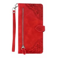 TopQ Xiaomi Redmi 14C book case with zipper red 131071 - Phone Case