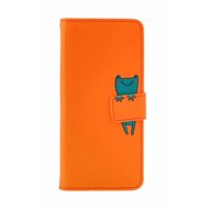 TopQ Puzdro Xiaomi Redmi Note 13 Pro 5G knižkové oranžové so žabkou 131065 - Puzdro na mobil