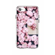 TopQ Cover Image iPhone SE 2020 Image solid Pink flowers 131203 - Phone Cover