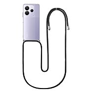 TopQ Cover Xiaomi Redmi Note 14 5G with black cord transparent 136676 - Phone Cover