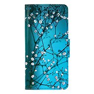 TopQ Case Vivo V50 Lite Book Blue with flowers 140228 - Phone Case