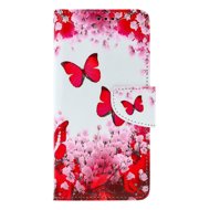 TopQ Case Xiaomi Redmi Note 13 book Pink butterflies 130015 - Phone Case