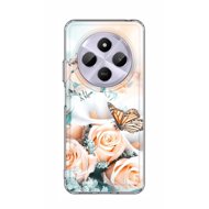 TopQ Cover Image Xiaomi Redmi 14C hard Rose with butterfly 132084 - Phone Cover