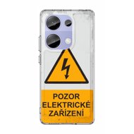 TopQ Kryt Image Xiaomi Redmi Note 13 Pro pevný Pozor elektrické zariadenie 132077 - Kryt na mobil