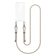 TopQ Cover Armor Samsung A14 with beige cord transparent 132087 - Phone Cover