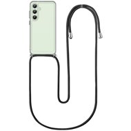 TopQ Cover Samsung S24 FE with black cord transparent 132657 - Phone Cover