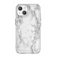 TopQ Cover STYLE iPhone 14 Solid Marble White 133494 - Phone Cover