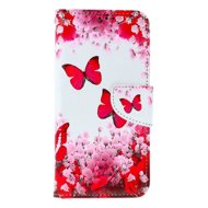 TopQ Case Samsung A15 booklet Pink butterflies 132165 - Phone Case