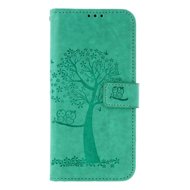 TopQ Case Samsung A15 book Green tree owls 130613 - Phone Case
