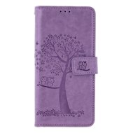 TopQ Case Xiaomi Redmi Note 13 Pro 5G book Light purple tree owls 130625 - Phone Case