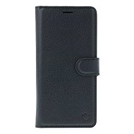 TopQ Leather Folio Flip Case for Google Pixel 9a Black - Phone Case