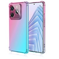 TopQ Cover Xiaomi Redmi Note 14 5G Shock rainbow mint-pink 136640 - Phone Cover