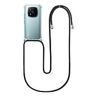 TopQ Cover Xiaomi Redmi Note 14 Pro+ 5G with black cord transparent 137020 - Phone Cover