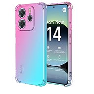 TopQ Cover Xiaomi Redmi Note 14 Shock rainbow mint-pink 136552 - Phone Cover