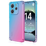 TopQ Cover Xiaomi Redmi Note 14 Shock rainbow blue-pink 136555 - Phone Cover