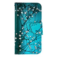 TopQ iPhone 16e Case Blue with Flowers 138412 - Phone Case