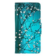 TopQ Case Xiaomi Redmi Note 14 book Blue with flowers 137259 - Phone Case