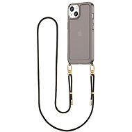 TopQ Esthetique iPhone 13 with black lanyard dark 126529 - Phone Cover