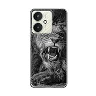 TopQ Image Xiaomi Redmi 13C Image solid Black and white lion 128725 - Phone Cover