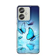 TopQ Image Xiaomi Redmi 13C Image solid Blue butterflies 128719 - Phone Cover