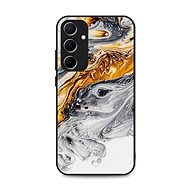 TopQ LUXURY Samsung A15 solid Marble grey-gold 128832 - Phone Cover