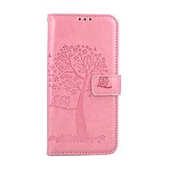 TopQ Samsung A55 booklet Pink tree owls 127845 - Phone Case