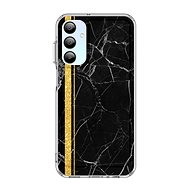 TopQ STYLE Samsung A15 Solid Marble Black-Gold 128705 - Phone Cover
