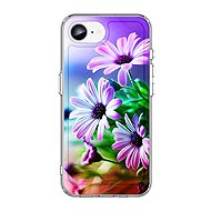TopQ Cover Image iPhone 16e hard Purple flowers 138387 - Phone Cover