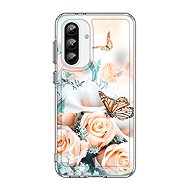 TopQ Cover Image Samsung A56 hard Rose with butterfly 138531 - Phone Cover