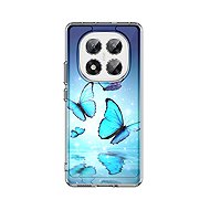 TopQ Cover Image Xiaomi Redmi Note 14 Pro 5G hard Blue butterflies 136788 - Phone Cover