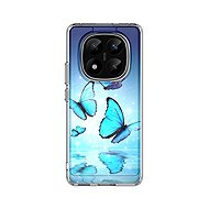 TopQ Cover Image Xiaomi Redmi Note 14 Pro+ 5G hard Blue butterflies 136935 - Phone Cover