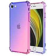 TopQ Cover iPhone 16e Shock rainbow blue-pink 138408 - Phone Cover